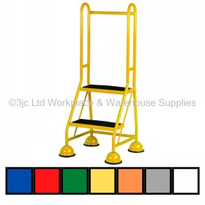Classic Mobile Access Steps 2 Tread With Twin Handrail